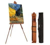 VISWIN Chevalet de Peinture À Trépied Réglable Avec Sac, Chevalet Portable en Bois de Hêtre Massif Pour La Peinture, Chevalet d'Artiste Pour Adulte, Supporte des Toiles Jusqu'À 112cm