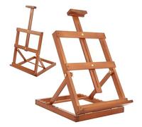 VISWIN Chevalet de Table en Bois Robuste Avec Cadre en H, Supporte La Toile Jusqu'À 58 cm, Chevalet de Bureau Réglable en Bois de Hêtre Pour Peinture Sur Toile, Adultes, débutants
