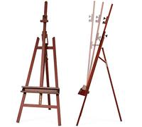 VISWIN Chevalet Inclinable A-Frame de Hauteur Maximum 226 Cm, Grand Chevalet d'Art Studio Avec Plateau, Chevalet de Peinture en Bois de Hêtre Massif Pour Adultes, Étudiants - Noyer