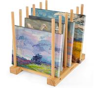 VISWIN Étagère de rangement d'art, support de rangement en bois pour tableaux à toile, panneau, cadre, planche à dessin, imprimés, bloc de papier, plaque de recouvrement