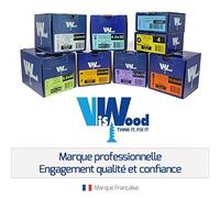 Viswood 127B12. Boîte de 200 Rondelles Grower 12 Acier Zingué Blanc