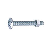 GFD Boulons poêliers Viswood 601B6030 Filetage total 6 x 30 mm Acier zingué blanc Boîte de 200