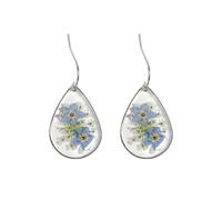 Visxcnu 1pc Boucles d'Oreilles en Fleurs, Larmes Plaqué or 14 Carats, Pendantes, Élégantes Douces pour Femmes Filles