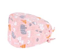 Visxcnu 1pièce Bonnet Chirugical Ou Calot Cuisine Unisexe Calot Chirurgien Dentiste Calot de Bloc - 100% Coton Médical Innovant et Confortable - Motifs Dentaire - Réglable avec Attaches(NO.2)