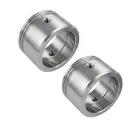 Visxcnu 2 Pièces Adaptateur Thermostat Radiateur Acier Inoxydable, Lisse sans Rainures, Compatible avec Vannes Danfoss RA/RAV/RAVL, Pièce de Rechange Robuste