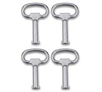 Visxcnu 4 Pièces Clé Universelle en Alliage de Zinc arrée pour Compteurs Eau Gaz Électricité, Coffret Électrique, Robuste et Durable pour Maison et Industrie 13x8x8mm