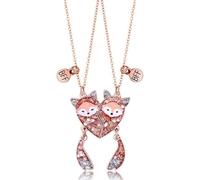 Visxcnu Collier Stitch Fille Amitié Pendentif Collier Ensemble Meilleurs Amis Collier BFF Collier Coeur Violet Amitié Collier pour 2 Filles Cadeau d'anniversaire pour Les Meilleurs Amis