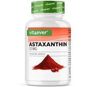 vit4ever Astaxanthine 12 mg - 150 Gélules Softgel - Pour 10 mois | Premium: Véritable Astaxanthine Issue de Micro-Algue Haematococcus Pluvialis Pure - Optimisée avec Vitamine E & Huile d’Olive