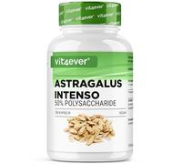 vit4ever Astragalus - Hautement dosé avec 1400 mg d'extrait pur par jour - 180 gélules - Premium : 50% polysaccharides - Extrait pur de gomme adragante - Sans additifs indésirables - Vegan