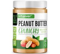 vit4ever Beurre de cacahuètes croquant - 1 kg - 100% purée de cacahuètes | Sans ajout de sel, d’Huile ou de Graisse de Palme - Riche en Protéines - Vegan