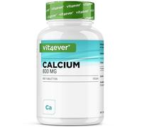 vit4ever Calcium - 400 comprimés avec 800 mg de calcium provenant de carbonate de calcium par portion quotidienne - Suffit pour 6,6 mois - Végane, hautement dosé et sans additifs inutiles
