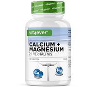 vit4ever Calcium 800 mg + Magnésium 400 mg (2 Comprimés) - 180 Comprimés | Pour 3 mois - Complexe de Calcium + Magnésium dans un rapport 2:1 - Vegan - Haute dose