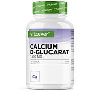 vit4ever Calcium-D-Glucarate - 180 Gélules - Haute dose: 1500 mg par jour | Pour 2 mois - Sel de Calcium de l’Acide D-Glucarique - 222 mg de Calcium (28% VNR) - Vegan - Sans additifs inutiles