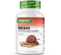 vit4ever Champignon Reishi - 270 Gélules - 1300 mg d’Extrait par jour | 40 % de Polysaccharides - Ganoderma lucidum - Hautement Dosé - Vegan - Sans Additifs Inutiles