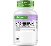 vit4ever Complexe de magnésium bisglycinate à dépot - 300 gélules - 300mg de magnésium pur par dose journalière - Magnesiumglycinate, un chélate d'acide aminé organique - Végan, sans additifs inutiles