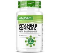 vit4ever Complexe de Vitamines B - 365 Comprimés - 12 Mois d'Approvisionnement - Les 8 Vitamines B en 1 Comprimé - Vitamines B1, B2, B3, B5, B6, B12, Biotine & Acide Folique - Vegan