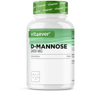 vit4ever D-Mannose - 240 Gélules - 2400 mg de D-Mannose par Dose Quotidienne - Issu de la Fermentation Végétale - Végétalien, Dosage Optimal, Sans Additifs Inutiles