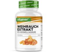 vit4ever Extrait d’encens - 240 gélules véganes - 1000 mg par portion quotidienne - Avec 85% d’acides boswelliques issus de véritable Boswellia serrata indien - Hautement dosé & qualité premium