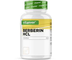 vit4ever Extrait de Berbérine HCL - 120 Gélules de 500 mg, Extra haute dose