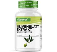 vit4ever Extrait de Feuilles d'Olivier - 180 capsules de 750 mg chacune - Extrait de Feuilles d'Olivier avec 40% d'Oleuropéine = 300 mg - Fortement Dosé - Vegan