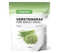 vit4ever Herbe d’Orge - 1000 g - 100% Barley Grass | Superaliment à Base de Jeunes Feuilles - Pur et Naturel, Originaire des Pays-Bas - Vegan - Sans Additifs