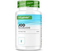 vit4ever Iode 400µg - 365 Comprimés d'Iodure de Potassium - Haute dose | Iodure de potassium pour 1 an d'approvisionnement - Sans additifs inutiles - Vegan