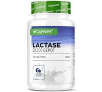 vit4ever Lactase 22.000 FCC Depot - 365 Comprimés - Sepismart® Slow Release | Effet Depot 6h - Hautement Dosé - Pour Intolérance au Lactose + Intolérance au Lait - Testé en Laboratoire - Vegan