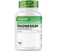 vit4ever Malate de Magnésium - 365 Gélules - Haute dose | 2000 mg dont 300 mg de Magnésium élémentaire - Pour 4 moist - Malate de Magnésium - Vegan