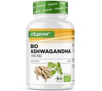 vit4ever Original Bio Ashwagandha - 365 Gélules - Haute dose | Avec 1950mg par jour - Véritable baie du sommeil indienne - Vegan