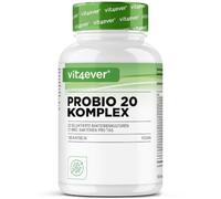 vit4ever Probio 20 Complexe - Cultures Bactériennes & Inuline - 180 Gélules | 20 Souches Bactériennes Sélectionnées - 21 milliards d’UFC - Gélules Gastro-Résistantes - Vegan