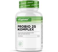 vit4ever Probio 25 Complexe Probiotique - 180 Gélules - Gastrorésistant | 25 Souches Bactériennes & 32 Milliards d’UFC par jour - Avec Inuline comme Prébiotique - Pour 3 mois - Vegan