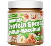vit4ever Protein Spread - Délicieuse Pâte à Tartiner Protein Onctueuse avec Peu de Sucre, Low Carb & Végétarienne - Alternative Plus Équilibrée à Tartiner (Lait-Noisette, 350 g)