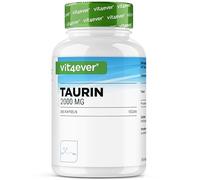 vit4ever Taurine - 365 Gélules - Extra Hautement Dosé à 2000 mg par Dose Journalière (2 Gélules) - Plus de 99% de Pureté - Sans Additifs Inutiles, Vegan