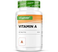 vit4ever Vitamine A - 10 000 UI (3 000 µg) - 365 Comprimés - Alternative aux Gélules - Acétate de Rétinyle Hautement Dosé - Sans Additifs Indésirables - Yeux, Peau, Système Immunitaire - Végan