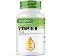 vit4ever Vitamine E 400 U.I. naturelle - 365 Gélules softgel | Premium : vitamine E naturelle de tournesol - 12 mois d'approvisionnement - Haute dose