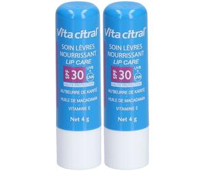 Vita Citral Soin Lèvres Nourrissant SPF30 Set(S) 2x4 g