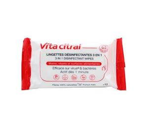 Vita Citral Toallitas Desinfectantes 3 En 1 12uds