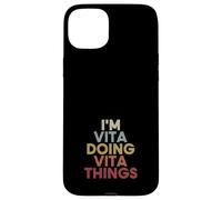 Vita Name Vita Personalized Name First Given Coque pour iPhone 15 Plus