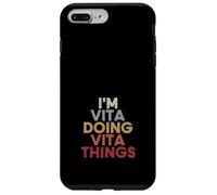 Vita Name Vita Personalized Name First Given Coque pour iPhone 7 Plus/8 Plus