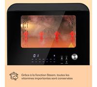 Klarstein Friteuse Sans Huile avec Fonction Maintien au Chaud, Friteuse Air Chaud Air Fryer XL 2450W, Mini Friteuse Electrique Sans Huile, Airfryer 18L à Chauffage Rapide, Minuterie, 10 Programmes