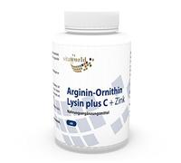 Vita World Arginine Ornithine Lysine + Zinc + Vitamine C 60 Capsules Made in Germany