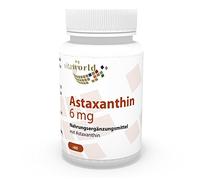 Vita World Astaxanthine 6mg 60 Capsules végétales sans additifs 100% naturel de Haematococcus pluvialis Made in Germany