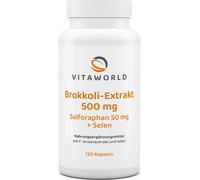 Vita World Extrait de brocoli 500 mg | 100 gélules | avec sulforaphane et sélénium | végétalien | sans gluten et sans lactose