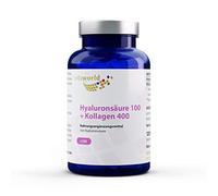 Vita World Pack de 3 Acide hyaluronique 100mg + collagène 400mg 360 Capsules Made in Germany