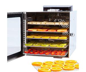 Vita5 Nobel S Déshydrateur Alimentaire Inox 6 Plateaux LED 400W