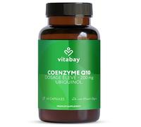 Vitabay Coenzyme Q10 Ubiquinol 200 mg - 60 Gélules Véganes avec Ubiquinol Actif - Formule à Libération Prolongée - Sans Additifs - Testé en Laboratoire en Allemagne