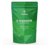 Vitabay D-Mannose Poudre de Bouleau - 200 g - 100% poudre pure sans additifs - extrait naturel de bouleau - vegan & testé en laboratoire en Allemagne - réserve environ 3 mois