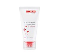 Vitabay SOS Crème Anti Boutons Visage 50ml - Soin Creme Anti Imperfection Visage avec l'Acide Salicylique - Pour resserrer les Pores au Visage - Creme Hydratante Visage Peau grasse - Creme Anti Bouton