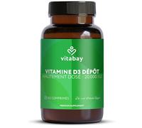 Vitabay Vitamine D3 365 Comprimés Véganes de 20 000 UI à Libération