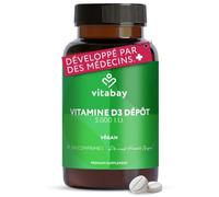 Vitabay Vitamine D3 5000 UI - 300 Comprimés de Vitamine D Cholécalciférol | Végan - La vitamine D contribue au maintien d'une ossature normale - Vérifié en Laboratoire